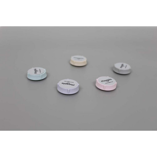 Fixador Magnético Colorido Ø27 mm - Caixa com 30 peças